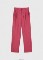 ⁦נשים 4N8XB296 Pepe Jeans סומק כהה מכנסי צ'ינו זורמים⁩ – תמונה ⁦5⁩