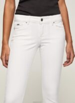 ⁦נשים 4N8XB299 Pepe Jeans לבן מכנסי סקיני קלאסיים⁩ – תמונה ⁦3⁩