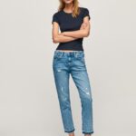 נשים 4N8XB29 Pepe Jeans דֵנִים ג'ינס בכושר רגיל של jolie midrise