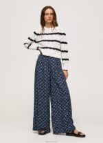 ⁦נשים 4N8XB300 Pepe Jeans רַב מכנסיים רחבים מודפסים⁩ – תמונה ⁦2⁩