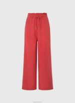 ⁦נשים 4N8XB303 Pepe Jeans סטודיו אדום מכנס רחב שקית נייר⁩ – תמונה ⁦5⁩