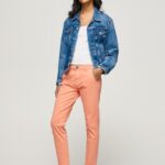 נשים 4N8XB308 Pepe Jeans אפרסק מכנסי צ'ינו רגילים של maura