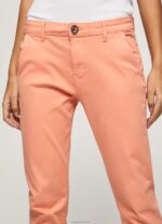 ⁦נשים 4N8XB308 Pepe Jeans אפרסק מכנסי צ'ינו רגילים של maura⁩ – תמונה ⁦3⁩