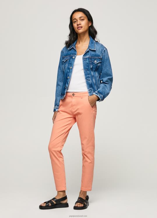 d7a0d7a9d799d79d_4n8xb308_pepe_jeans_d790d7a4d7a8d7a1d7a7_d79ed79bd7a0d7a1d799_d7a6d799d7a0d795_d7a8d792d799d79cd799d79d_d7a9d79.jpg נשים 4N8XB308 Pepe Jeans אפרסק מכנסי צ'ינו רגילים של maura – תמונה 1