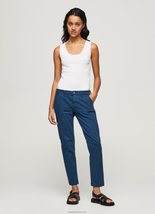 d7a0d7a9d799d79d_4n8xb309_pepe_jeans_d790d795d7a7d799d799d7a0d795d7a1_d79ed79bd7a0d7a1d799_d7a6d799d7a0d795_d7a8d792d799d79cd799.jpg נשים 4N8XB309 Pepe Jeans אוקיינוס מכנסי צ'ינו רגילים של maura – תמונה 1