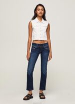 נשים 4N8XB30 Pepe Jeans דֵנִים ונוס ג'ינס בגזרה נמוכה בגזרה רגילה
