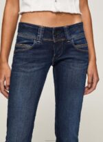 ⁦נשים 4N8XB30 Pepe Jeans דֵנִים ונוס ג'ינס בגזרה נמוכה בגזרה רגילה⁩ – תמונה ⁦3⁩