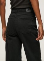 ⁦נשים 4N8XB313 Pepe Jeans שָׁחוֹר מכנסי כותנה מתרחבים⁩ – תמונה ⁦4⁩