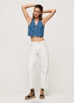 ⁦נשים 4N8XB319 Pepe Jeans דֵנִים חזיית ג'ינס בגזרה קצוצה⁩ – תמונה ⁦2⁩