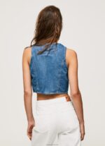 ⁦נשים 4N8XB319 Pepe Jeans דֵנִים חזיית ג'ינס בגזרה קצוצה⁩ – תמונה ⁦4⁩