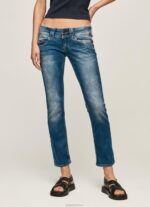 ⁦נשים 4N8XB31 Pepe Jeans דֵנִים ונוס ג'ינס בגזרה נמוכה בגזרה רגילה⁩ – תמונה ⁦2⁩