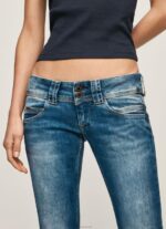 ⁦נשים 4N8XB31 Pepe Jeans דֵנִים ונוס ג'ינס בגזרה נמוכה בגזרה רגילה⁩ – תמונה ⁦3⁩