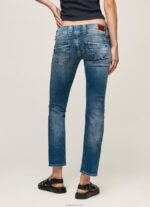 ⁦נשים 4N8XB31 Pepe Jeans דֵנִים ונוס ג'ינס בגזרה נמוכה בגזרה רגילה⁩ – תמונה ⁦4⁩