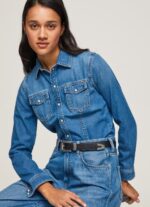 נשים 4N8XB320 Pepe Jeans דֵנִים חולצת ג'ינס בגזרה דקיקה