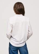 ⁦נשים 4N8XB323 Pepe Jeans ורוד רך חולצת וואל מכותנה פסים⁩ – תמונה ⁦5⁩