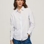 נשים 4N8XB324 Pepe Jeans מִפרָץ חולצת וואל מכותנה פסים