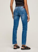 ⁦נשים 4N8XB32 Pepe Jeans דֵנִים ג'ינס בגזרה ישרה באמצע המותן⁩ – תמונה ⁦5⁩