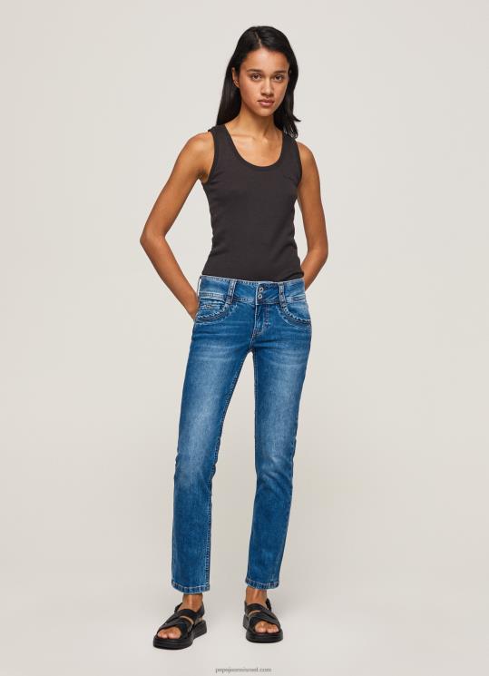 d7a0d7a9d799d79d_4n8xb32_pepe_jeans_d793d6b5d7a0d6b4d799d79d_d792d799d7a0d7a1_d791d792d796d7a8d794_d799d7a9d7a8d794_d791d790d79e.jpg נשים 4N8XB32 Pepe Jeans דֵנִים ג'ינס בגזרה ישרה באמצע המותן – תמונה 1