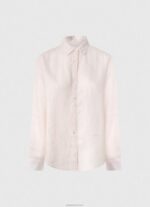 ⁦נשים 4N8XB332 Pepe Jeans ורוד רך חולצה רגילה עם הדפס פסים⁩ – תמונה ⁦5⁩