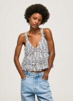 ⁦נשים 4N8XB334 Pepe Jeans רַב גופייה בהדפס פרחים⁩ – תמונה ⁦3⁩