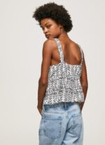 ⁦נשים 4N8XB334 Pepe Jeans רַב גופייה בהדפס פרחים⁩ – תמונה ⁦5⁩