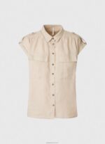⁦נשים 4N8XB341 Pepe Jeans אֶבֶן חולצת שימוש עם שרוולים קצרים⁩ – תמונה ⁦4⁩