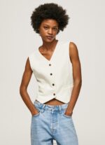 ⁦נשים 4N8XB346 Pepe Jeans מוּס חזיית בד משולבת⁩ – תמונה ⁦2⁩