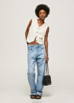 ⁦נשים 4N8XB346 Pepe Jeans מוּס חזיית בד משולבת⁩ – תמונה ⁦5⁩