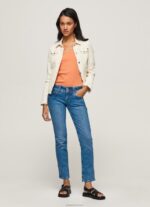 נשים 4N8XB34 Pepe Jeans דֵנִים ג'ינס בגזרה ישרה באמצע המותן