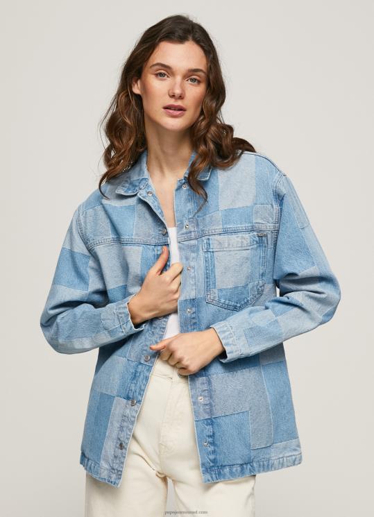 d7a0d7a9d799d79d_4n8xb352_pepe_jeans_d793d6b5d7a0d6b4d799d79d_d797d795d79cd7a6d7aa_d792d799d7a0d7a1_d791d79bd795d7a9d7a8_d7a8d79.jpg נשים 4N8XB352 Pepe Jeans דֵנִים חולצת ג'ינס בכושר רגיל – תמונה 1