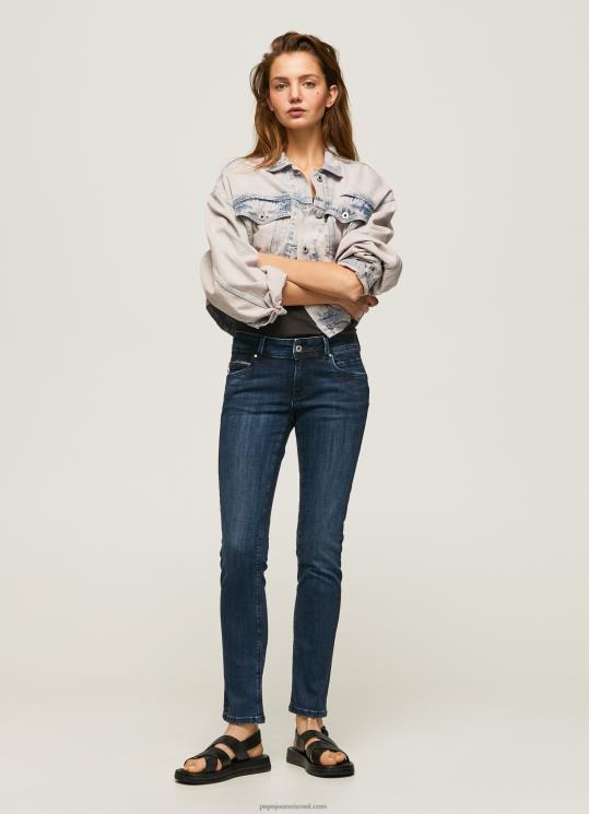 d7a0d7a9d799d79d_4n8xb35_pepe_jeans_d793d6b5d7a0d6b4d799d79d_d792d799d7a0d7a1_d797d793d7a9_d791d792d796d7a8d7aa_d791d7a8d795d7a7.jpg נשים 4N8XB35 Pepe Jeans דֵנִים ג'ינס חדש בגזרת ברוק באמצע המותן – תמונה 1