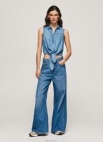 ⁦נשים 4N8XB368 Pepe Jeans דֵנִים חולצה ללא שרוולים בכושר רגיל⁩ – תמונה ⁦2⁩