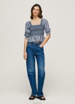 ⁦נשים 4N8XB370 Pepe Jeans רַב הדפס משובץ חלק עליון בהתאמה חתוכה⁩ – תמונה ⁦2⁩