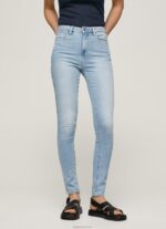 ⁦נשים 4N8XB38 Pepe Jeans דֵנִים ג'ינס סקיני בכושר דיון גבוה⁩ – תמונה ⁦2⁩
