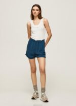 ⁦נשים 4N8XB390 Pepe Jeans לבן חולצת טריקו עם צווארון סלסולים⁩ – תמונה ⁦2⁩
