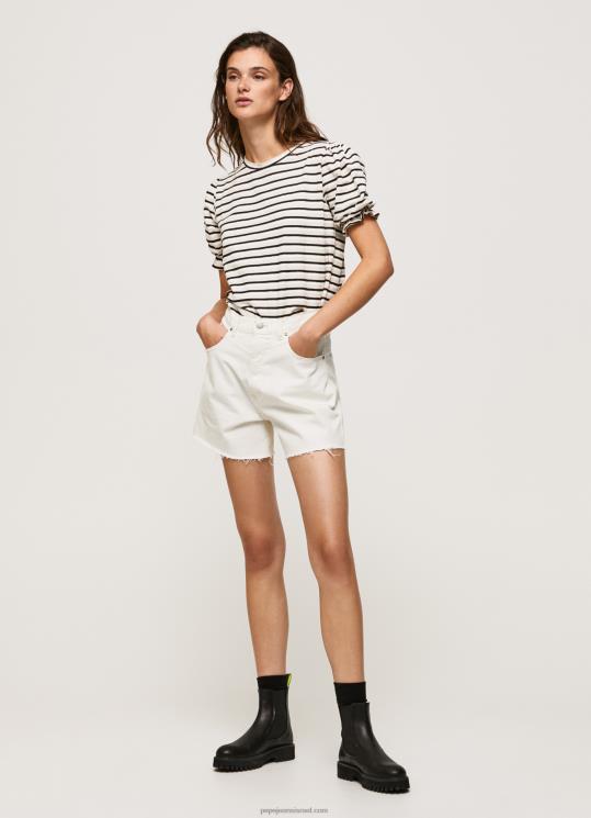 d7a0d7a9d799d79d_4n8xb391_pepe_jeans_d7a9d6b8d781d797d795d6b9d7a8_d797d795d79cd7a6d7aa_d798d7a8d799d7a7d795_d79ed7a4d795d7a1d7a4.jpg נשים 4N8XB391 Pepe Jeans שָׁחוֹר חולצת טריקו מפוספסת עם שרוולים מקופלים – תמונה 1
