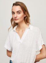 ⁦נשים 4N8XB397 Pepe Jeans לבן חולצת פולו⁩ – תמונה ⁦3⁩