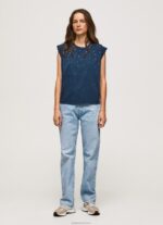 ⁦נשים 4N8XB406 Pepe Jeans dulwich חולצת טריקו עם שרוולים משיש⁩ – תמונה ⁦2⁩