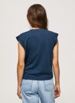 ⁦נשים 4N8XB406 Pepe Jeans dulwich חולצת טריקו עם שרוולים משיש⁩ – תמונה ⁦4⁩
