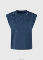 ⁦נשים 4N8XB406 Pepe Jeans dulwich חולצת טריקו עם שרוולים משיש⁩ – תמונה ⁦5⁩
