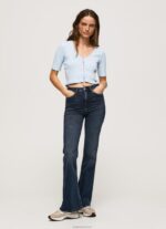 ⁦נשים 4N8XB408 Pepe Jeans מִפרָץ חולצת קרדיגן מצולעים⁩ – תמונה ⁦2⁩