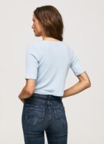 ⁦נשים 4N8XB408 Pepe Jeans מִפרָץ חולצת קרדיגן מצולעים⁩ – תמונה ⁦4⁩