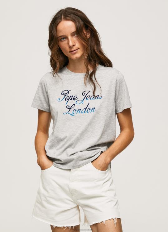 d7a0d7a9d799d79d_4n8xb412_pepe_jeans_d797d795d795d790d7a8_d790d7a4d795d7a8_d797d795d79cd7a6d7aa_d798d7a8d799d7a7d795_d79bd795d7a.jpg נשים 4N8XB412 Pepe Jeans חוואר אפור חולצת טריקו כותנה לוגו מודפס – תמונה 1