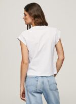 ⁦נשים 4N8XB415 Pepe Jeans לבן חולצת טריקו מודפסת של יוניון ג'ק⁩ – תמונה ⁦4⁩