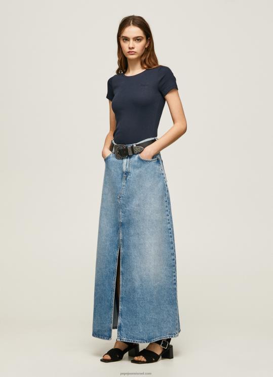 d7a0d7a9d799d79d_4n8xb417_pepe_jeans_dulwich_d797d795d79cd7a6d7aa_d79bd795d7aad7a0d794_d7a2d79d_d79cd795d792d795.jpg נשים 4N8XB417 Pepe Jeans dulwich חולצת כותנה עם לוגו – תמונה 1