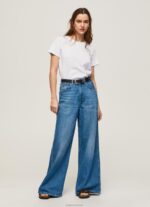 ⁦נשים 4N8XB420 Pepe Jeans לבן חולצת טריקו מכותנה עם שרוולים קצרים⁩ – תמונה ⁦2⁩