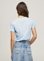 ⁦נשים 4N8XB422 Pepe Jeans מִפרָץ חולצת טריקו כותנה לוגו שיפוע⁩ – תמונה ⁦4⁩