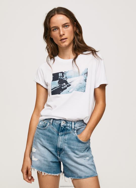 d7a0d7a9d799d79d_4n8xb429_pepe_jeans_d79cd791d79f_d797d795d79cd7a6d794_d791d794d793d7a4d7a1_d7aad79ed795d7a0d795d7aa.jpg נשים 4N8XB429 Pepe Jeans לבן חולצה בהדפס תמונות – תמונה 1