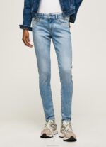 ⁦נשים 4N8XB42 Pepe Jeans דֵנִים ג'ינס בגזרת סקיני פיקסי בינונית⁩ – תמונה ⁦2⁩