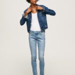 נשים 4N8XB42 Pepe Jeans דֵנִים ג'ינס בגזרת סקיני פיקסי בינונית